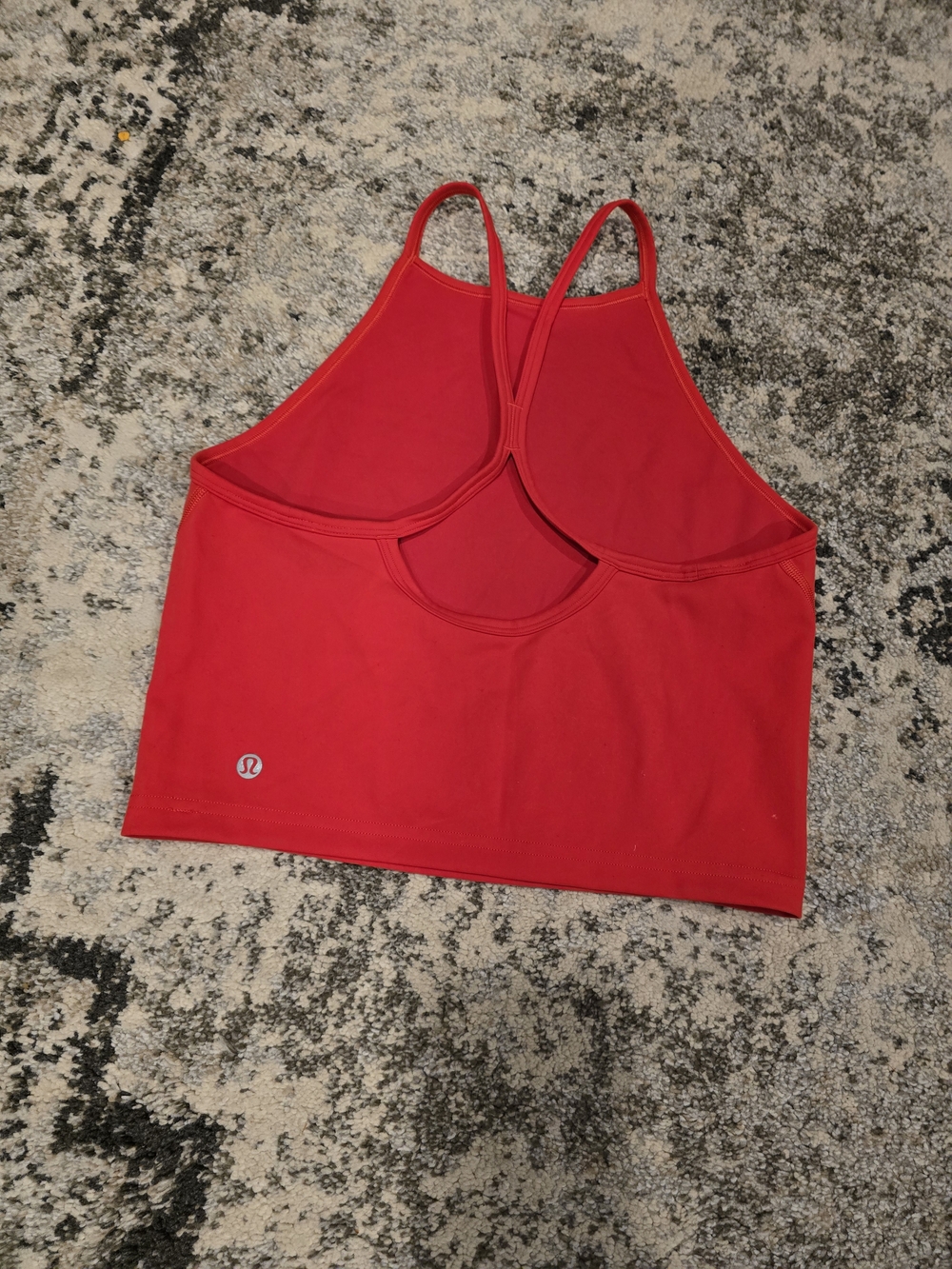 Lululemon Wunder Train High- Neck Cross-Back Tank, 8, Red Hot Heat